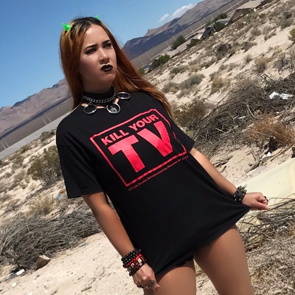 Dolls Kill Tops - Kill Your TV Tee